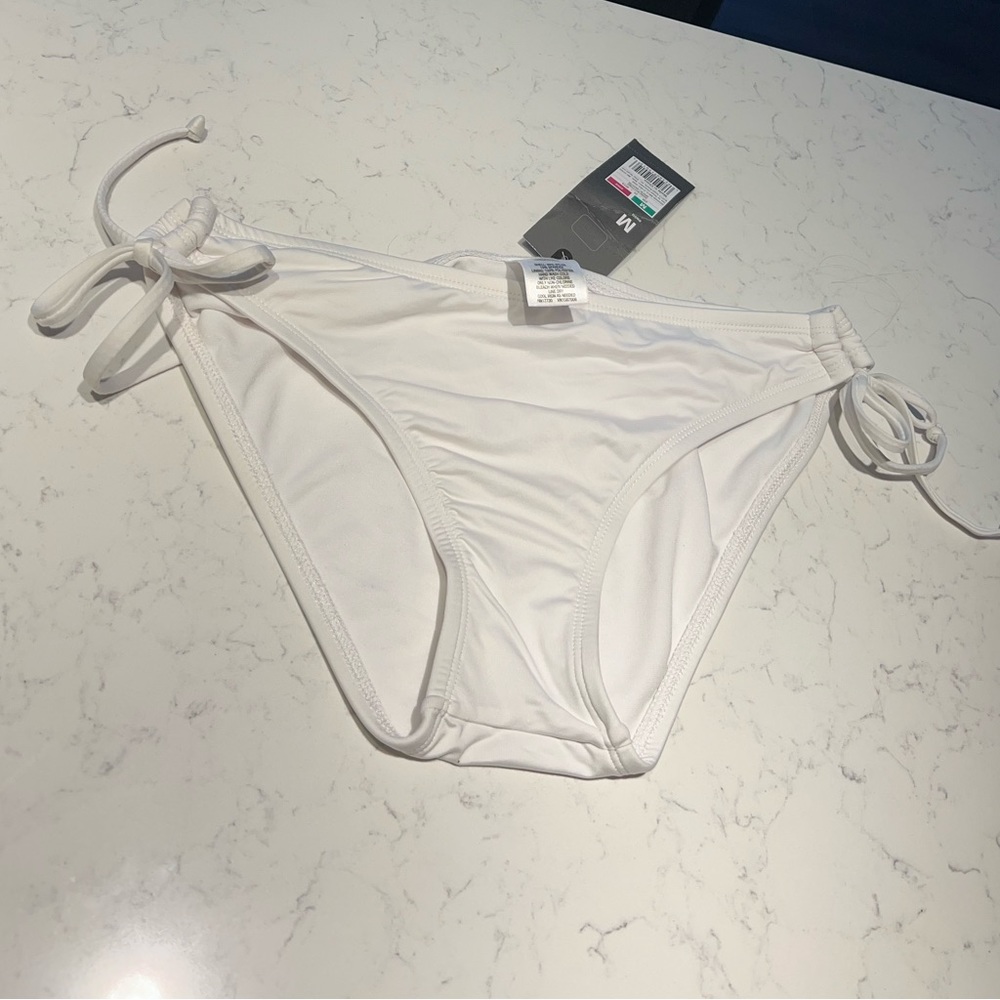 white bathing suit bottom, never been worn.